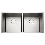 Rangemaster Kube Undermount Inset Mount Double Bowl Kitchen Sink For 900mm Cabinet in Stainless Steel 56560381
