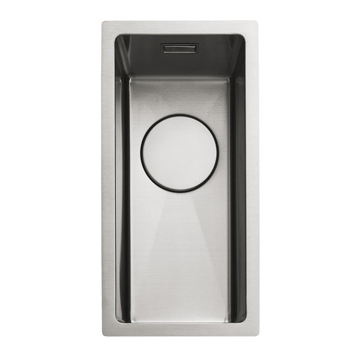 Rangemaster Kube Undermount Inset Mount Half Bowl Kitchen Sink For 300mm Cabinet in Stainless Steel Soft Brushed 56560341