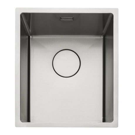 Rangemaster Kube Undermount Inset Mount Single Bowl Kitchen Sink For 450mm Cabinet in Stainless Steel 56560351