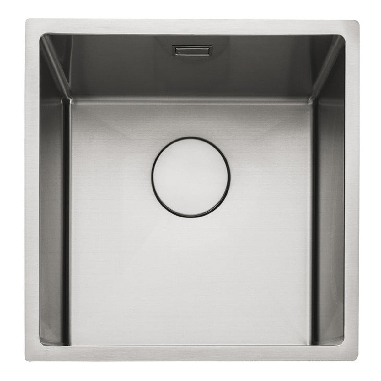 Rangemaster Kube Undermount Inset Mount Single Bowl Kitchen Sink For 500mm Cabinet in Stainless Steel Soft Brushed 56560371