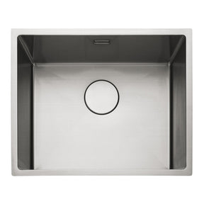 Rangemaster Kube Undermount Inset Mount Single Bowl Kitchen Sink For 600mm Cabinet in Stainless Steel 56560391