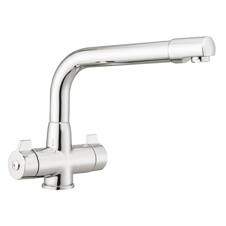 Rangemaster Leisure Aquadrift Mixer Tap With Dual Lever in Stainless steel Chrome 56953250