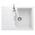 Rangemaster Mayon Compact Inset Mount Crystal white Single Bowl Kitchen Sink For 450mm Cabinet in Granite 57900751