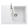 Rangemaster Mayon Compact Inset Mount Crystal white Single Bowl Kitchen Sink For 450mm Cabinet in Granite 57900751