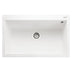 Rangemaster Oridian Inset Mount Arctic white Single Bowl Kitchen Sink For 800mm Cabinet in Granite 57901741