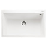Rangemaster Oridian Inset Mount Arctic white Single Bowl Kitchen Sink For 800mm Cabinet in Granite 57901741