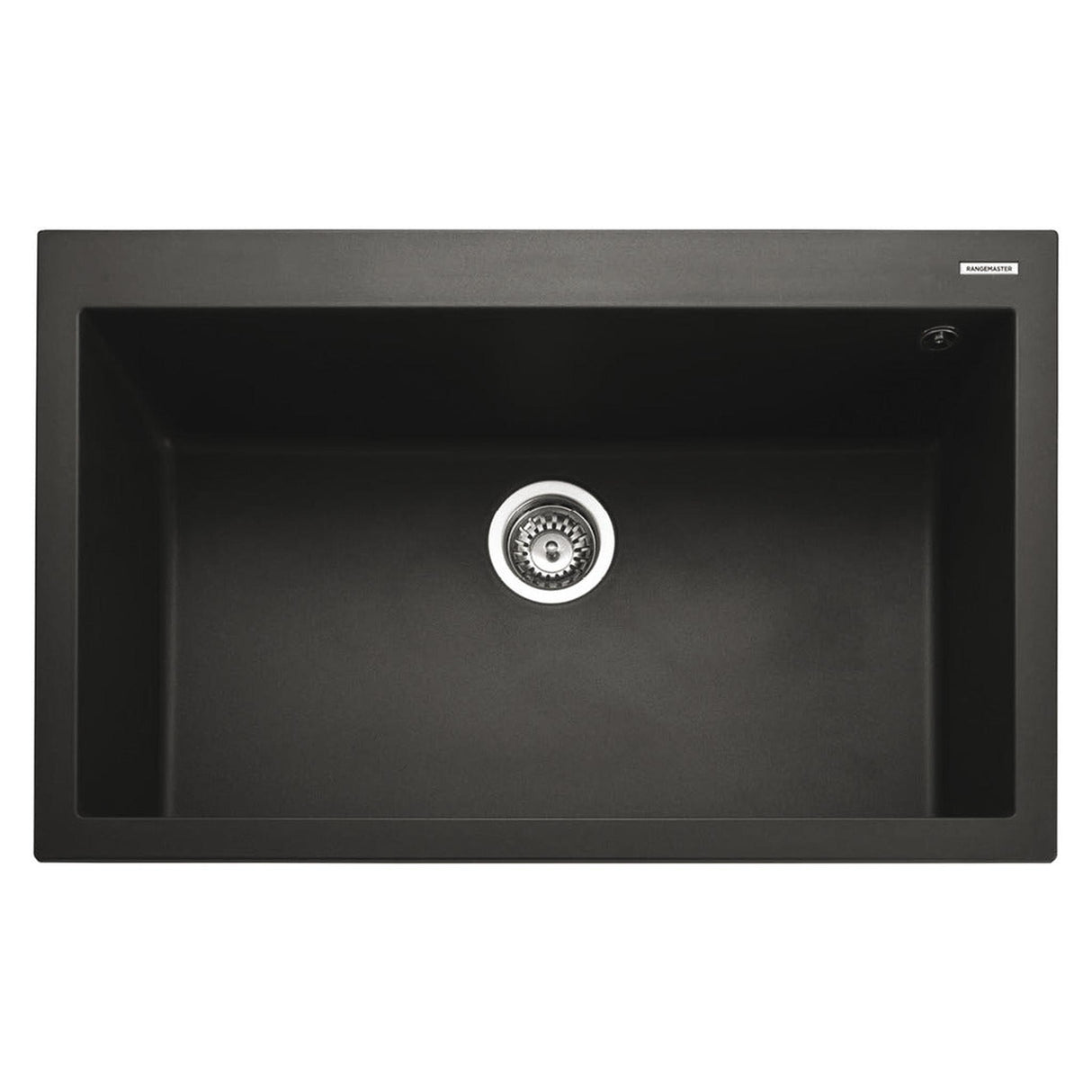Rangemaster Oridian Inset Mount Charcoal Single Bowl Kitchen Sink For 800mm Cabinet in Granite 57901041