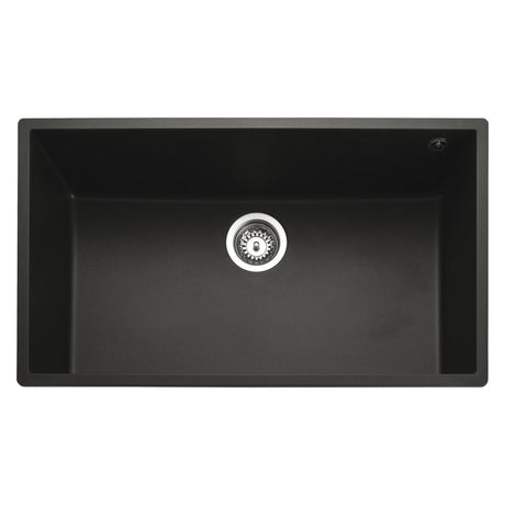 Rangemaster Oridian Inset Mount Charcoal Single Bowl Kitchen Sink For 800mm Cabinet in Granite 57901081