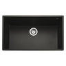 Rangemaster Oridian Inset Mount Charcoal Single Bowl Kitchen Sink For 800mm Cabinet in Granite 57901081