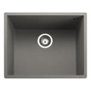 Rangemaster Oridian Inset Mount Concrete Single Bowl Kitchen Sink For 600mm Cabinet in Granite 57901161