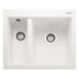 Rangemaster Oridian Inset Mount  One and Half Kitchen Sink For 600mm Cabinet in Granite Arctic White 57901731