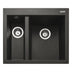 Rangemaster Oridian Inset Mount One and Half Kitchen Sink For 600mm Cabinet in Granite Charcoal 57901031