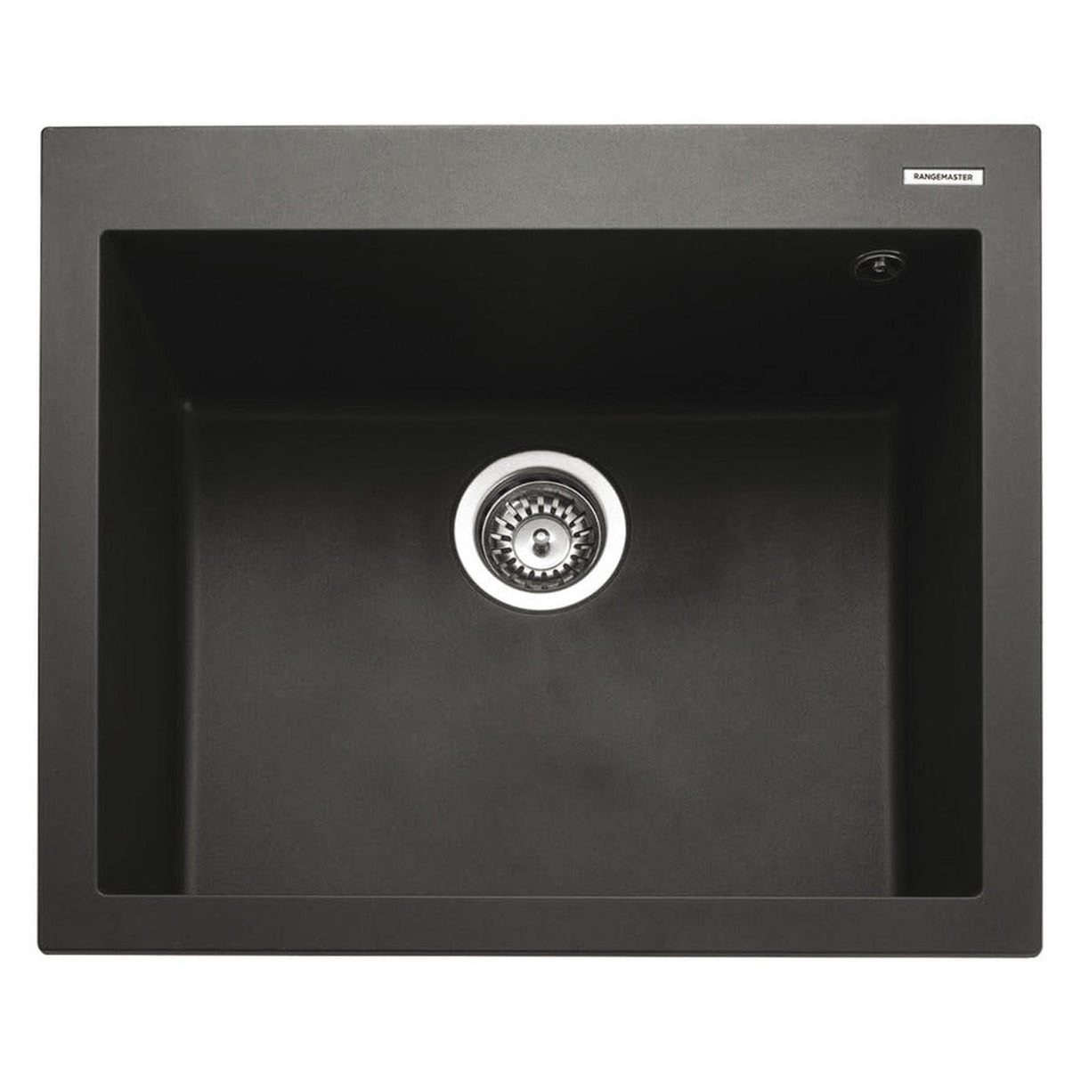 Rangemaster Oridian Inset Mount Single Kitchen Sink For 600mm Cabinet in Granite Charcoal 57901021
 