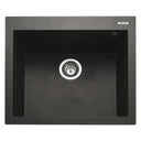 Rangemaster Oridian Inset Mount Single Kitchen Sink For 600mm Cabinet in Granite Charcoal 57901021
 