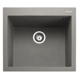 Rangemaster Oridian Inset Mount Single Kitchen Sink For 600mm Cabinet in Granite Concrete 57901121
 