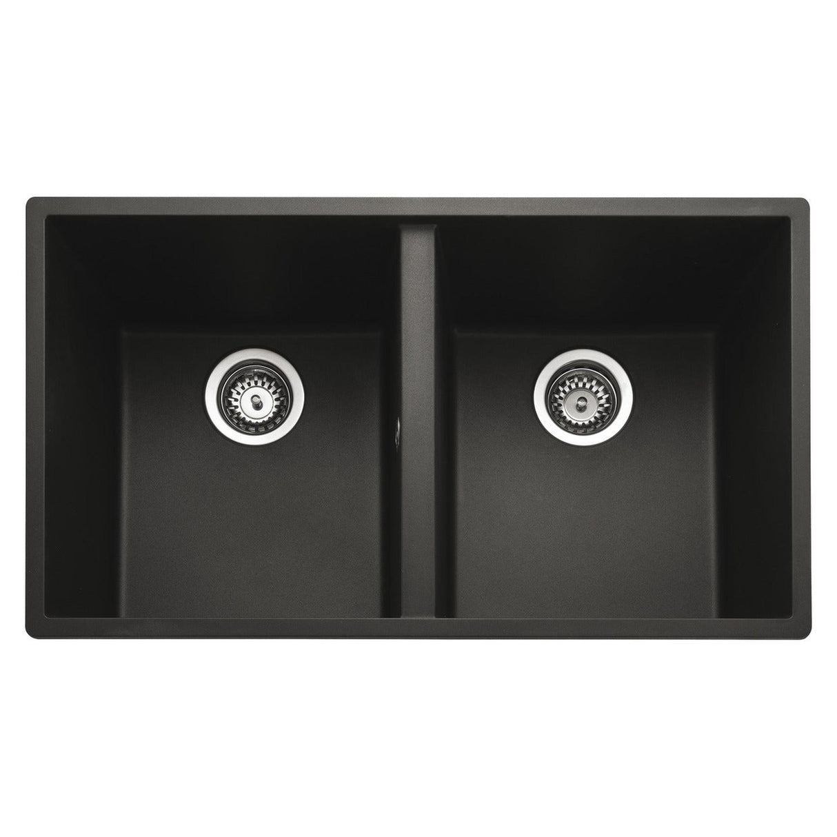 Rangemaster Oridian Undermount Charcoal Double Bowl Kitchen Sink For 800mm Cabinet in Granite 57901091