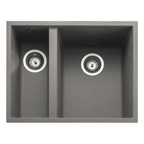 Rangemaster Oridian Undermount Concrete One and Half Bowl Kitchen Sink For 600mm Cabinet in Granite 57901171