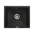 Rangemaster Paragon Undermount Black Single Bowl Kitchen Sink For 600mm Cabinet in Granite 56557321