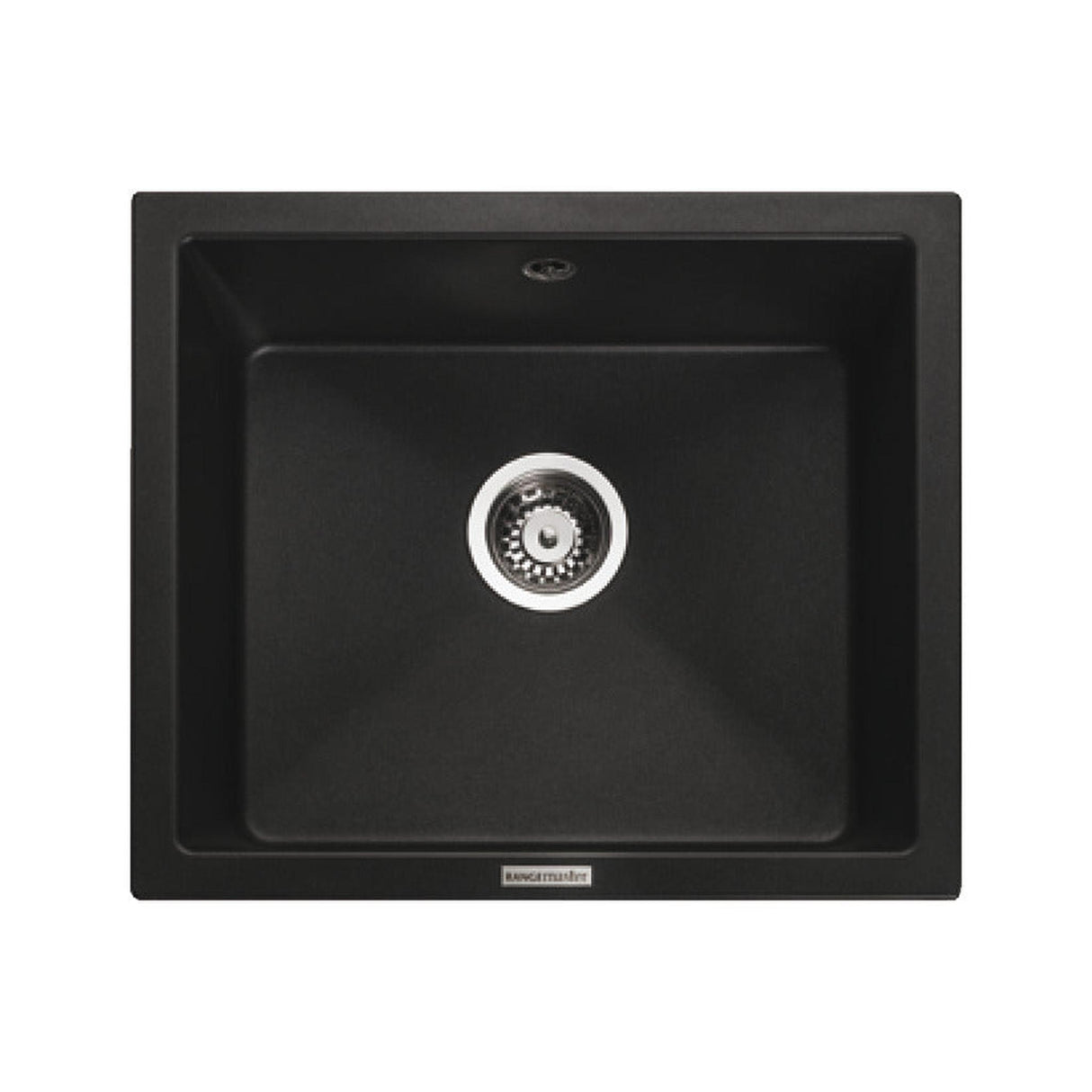 Rangemaster Paragon Undermount Black Single Bowl Kitchen Sink For 600mm Cabinet in Granite 56557321
