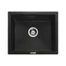 Rangemaster Paragon Undermount Black Single Bowl Kitchen Sink For 600mm Cabinet in Granite 56557321