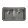 Rangemaster Paragon Undermount Double Bowl  Kitchen Sink For 900mm Cabinet in Granite Dove Grey 56557501