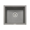 Rangemaster Paragon Undermount Dove Grey Single Bowl Kitchen Sink For 600mm Cabinet in Granite 56557521