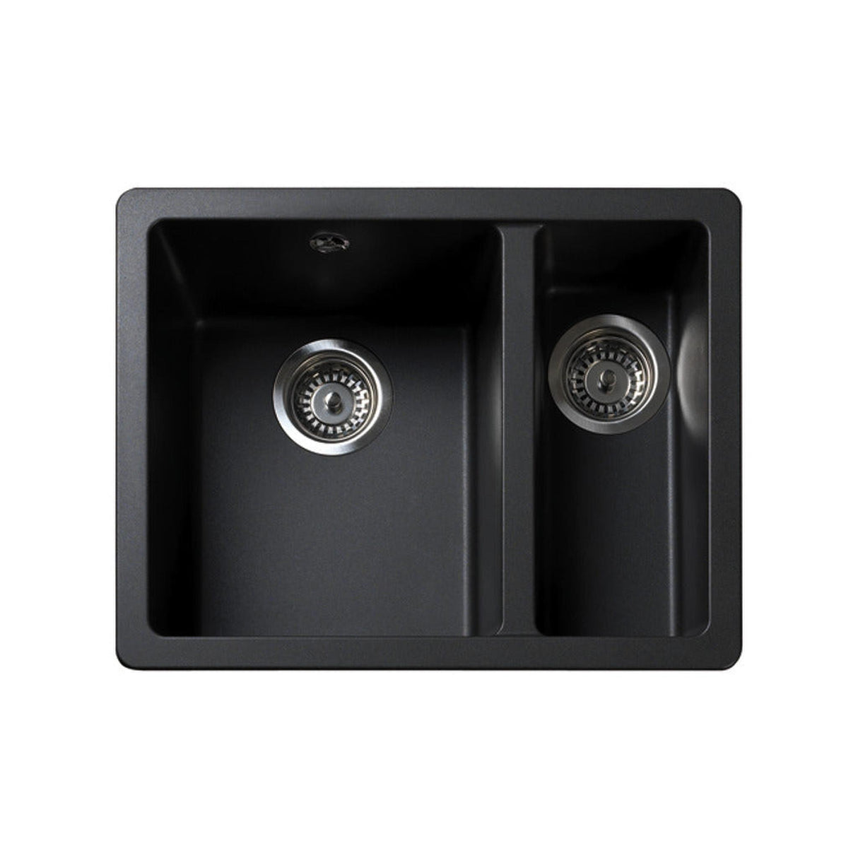 Rangemaster Paragon Undermount One and Half Kitchen Sink For 600mm Cabinet in Granite Ash Black 56558561