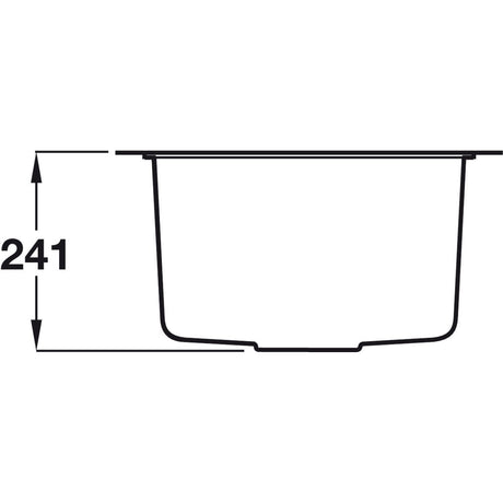 Rangemaster Paragon Undermount Single Bowl Kitchen Sink For 600mm Cabinet in Granite Lifestyle