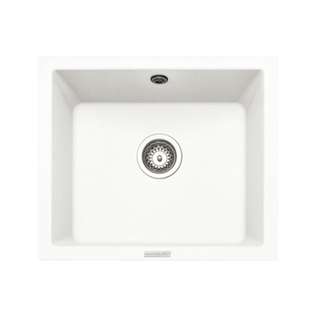 Rangemaster Paragon Undermount White Single Bowl Kitchen Sink For 600mm Cabinet in Granite 56557721