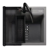 Rangemaster Prato Inset Mount Single Kitchen Sink For 600mm Cabinet in Granite Concrete 57902101