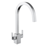 Rangemaster Quad Mixer Tap With Dual Lever In Chrome