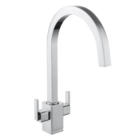 Rangemaster Quad Mixer Tap With Dual Lever In Chrome