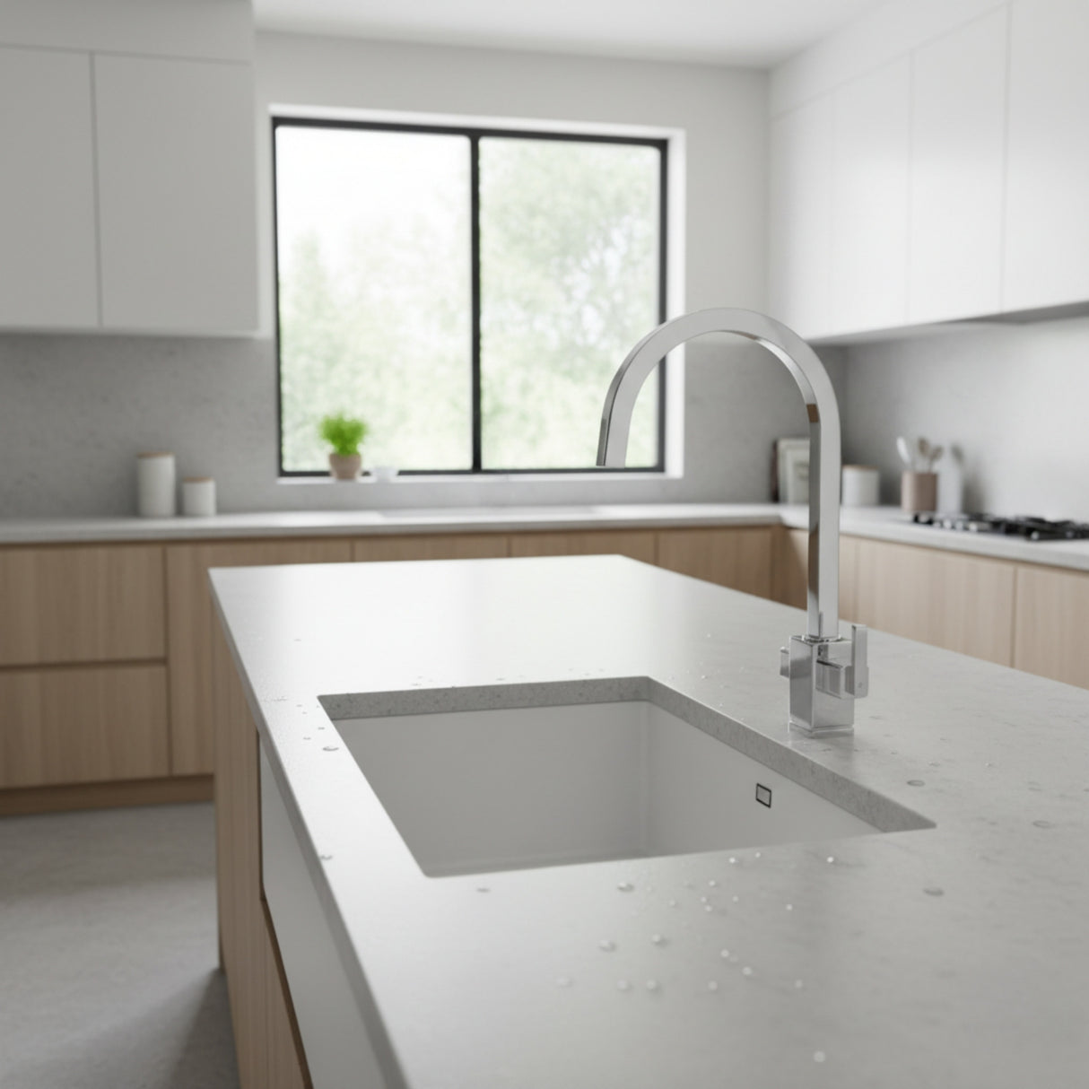 Rangemaster Quad Mixer Tap With Dual Lever In Chrome Life Style