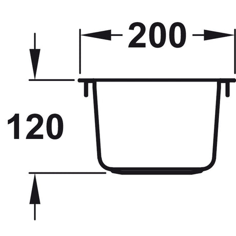 Rangemaster Quad Undermount Inset Mount Half Bowl Kitchen Sink For 300mm Cabinet in Stainless Steel 56560421 Dimensions