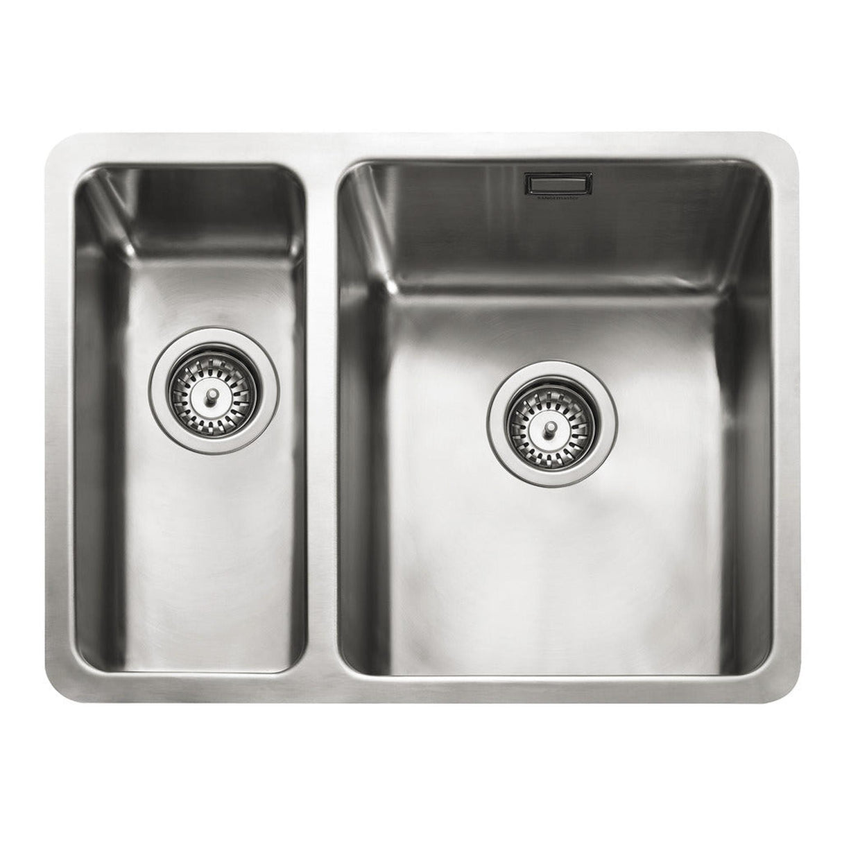 Rangemaster Quad Undermount Inset Mount One and Half Bowl Kitchen Sink For 600mm Cabinet in Stainless Steel 56560460