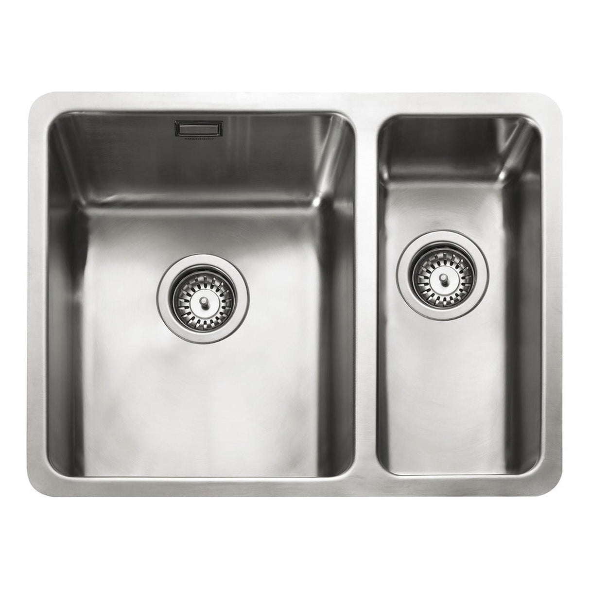 Rangemaster Quad Undermount Inset Mount One and Half Bowl Kitchen Sink For 600mm Cabinet in Stainless Steel 56560465