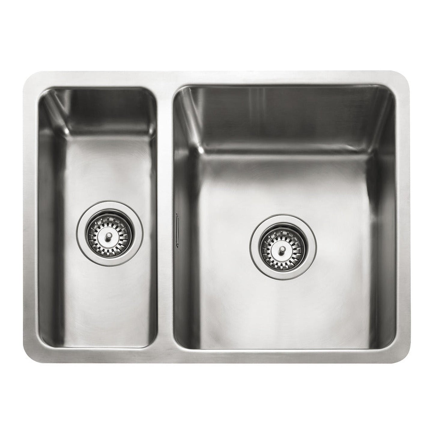 Rangemaster Quad Undermount Inset Mount One and Half Bowl Kitchen Sink For 800mm Cabinet in Stainless Steel 56560471