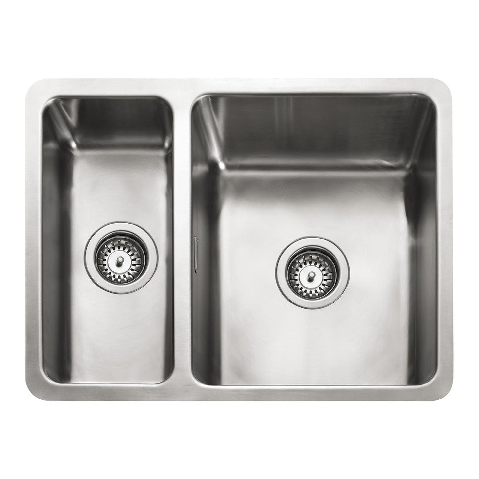 Rangemaster Quad Undermount Inset Mount One and Half Bowl Kitchen Sink For 800mm Cabinet in Stainless Steel 56560471
