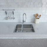 Rangemaster Quad Undermount Inset Mount One and Half Bowl Kitchen Sink For 800mm Cabinet in Stainless Steel Life Style