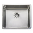 Rangemaster Quad Undermount Inset Mount Single Bowl Kitchen Sink For 600mm Cabinet in Stainless Steel Brushed 56560441