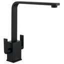Rangemaster Quadrant Contemporary Mixer Tap With Dual Lever in  Stainless Steel Black Matt 56953360