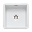 Rangemaster Rustique Inset Mount Single Bowl with Kitchen Sink For 500mm Cabinet in Ceramic White 56557770