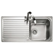 Rangemaster Sedona Inset Mount Single Bowl Kitchen Sink For 600mm Cabinet in Stainless Steel 56560751 