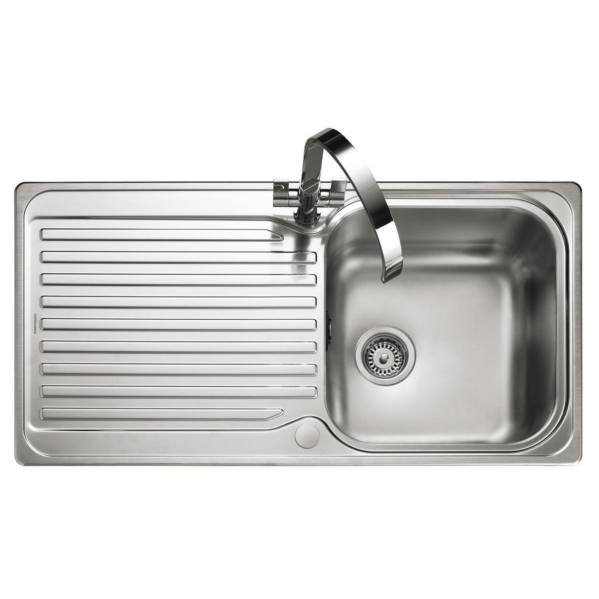 Rangemaster Sedona Inset Mount Single Bowl Kitchen Sink For 600mm Cabinet in Stainless Steel 56560751 
