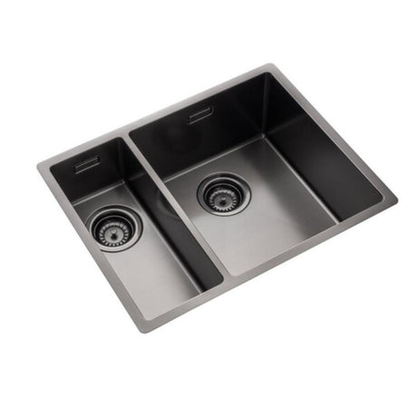 Rangemaster Spectra Undermount Graphite Inset Mount One and Half Bowl Kitchen Sink For 600mm Cabinet in Stainless Steel