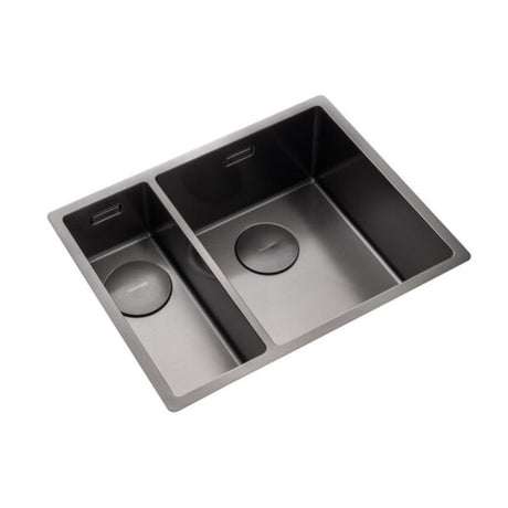 Rangemaster Spectra Undermount Graphite Inset Mount One and Half Bowl Kitchen Sink For 600mm Cabinet in Stainless Steel