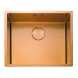 Rangemaster Spectra  Undermount Inset Mount Single Bowl With Kitchen Sink For 600mm Cabinet in Stainless Steel Copper coloured PVD coated 56561121