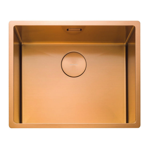 Rangemaster Spectra  Undermount Inset Mount Single Bowl With Kitchen Sink For 600mm Cabinet in Stainless Steel Copper coloured PVD coated 56561121