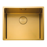 Rangemaster Spectra  Undermount Inset Mount Single Bowl With Kitchen Sink For 600mm Cabinet in Stainless Steel   Gold coloured PVD coated  56561820