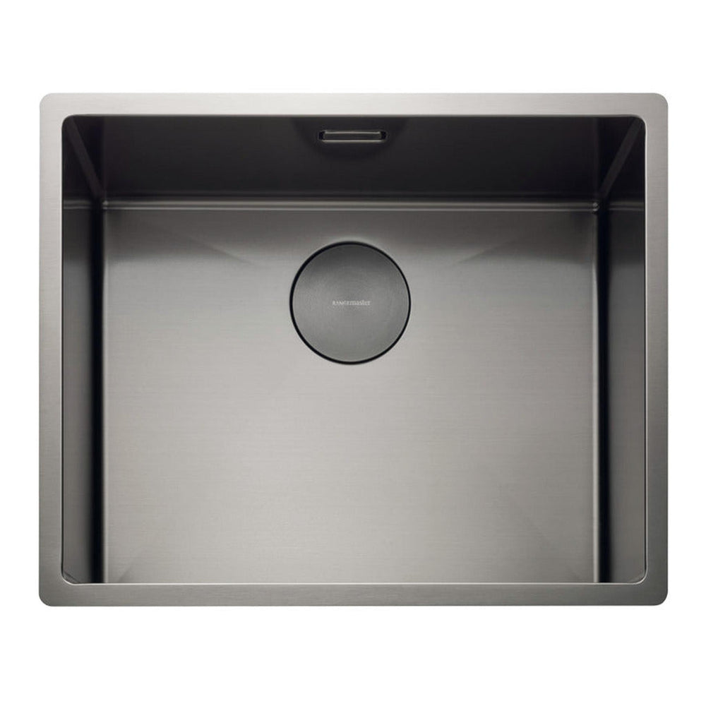 Rangemaster Spectra  Undermount Inset Mount Single Bowl With Kitchen Sink For 600mm Cabinet in Stainless Steel Graphite PVD coated 56561525